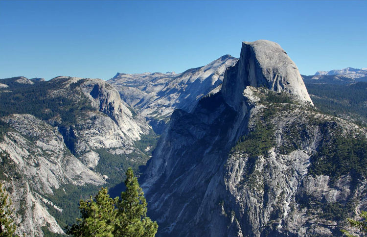 NP Yosemite - vyhlídka Half Dome